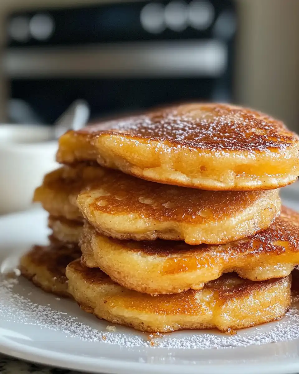 Ingredients for churro pancakes including flours, cinnamon, and eggs