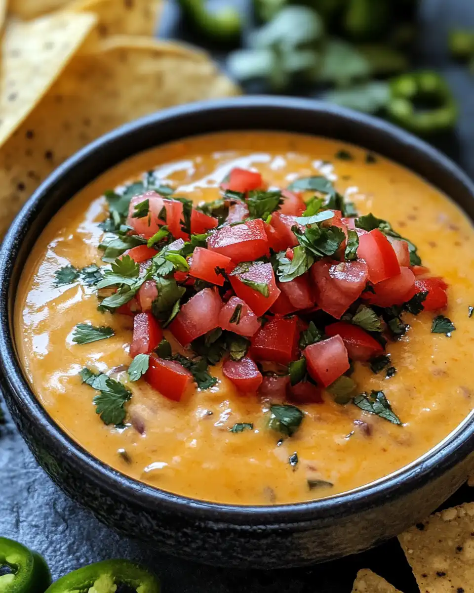 Ingredients of cheesy southwest cowboy queso soup including tostitos chips and salsa con queso