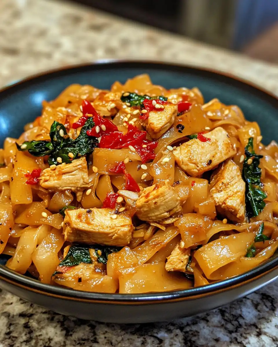 Ingredients and sliced vegetables for spicy drunken noodles recipe
