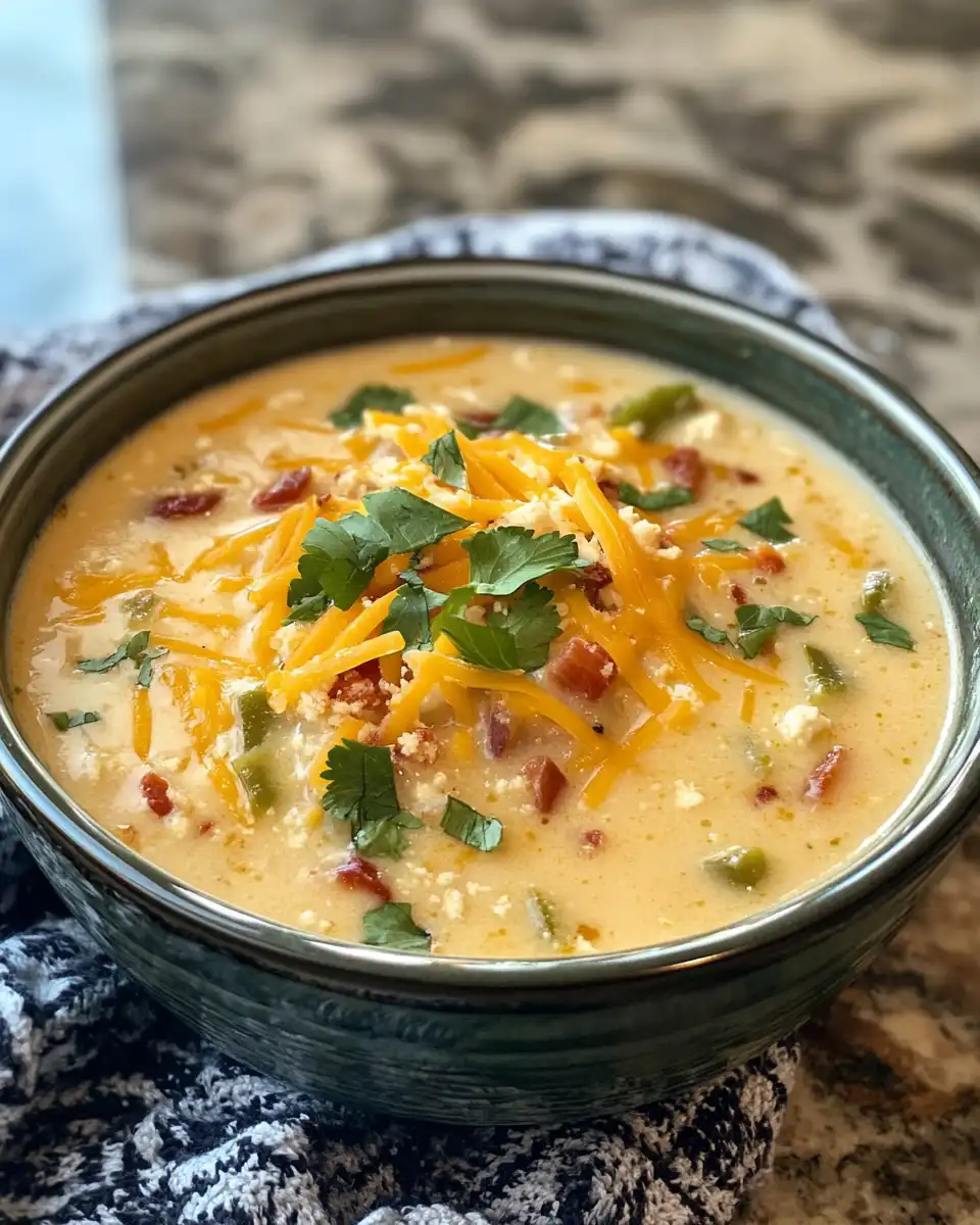 Smoky bacon and cheesy jalapeño popper soup aroma