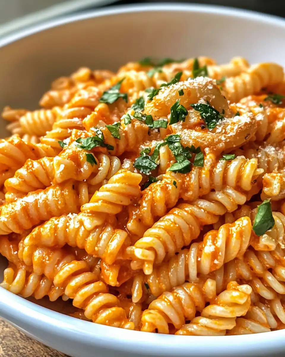Serving of spicy rattlesnake pasta with garnishes