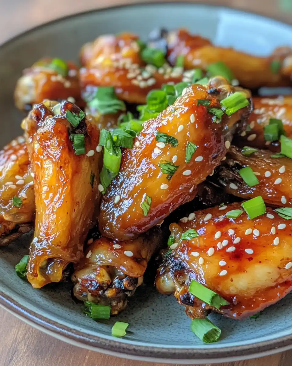 Sticky pineapple teriyaki chicken wings cooking in pressure cooker with steam