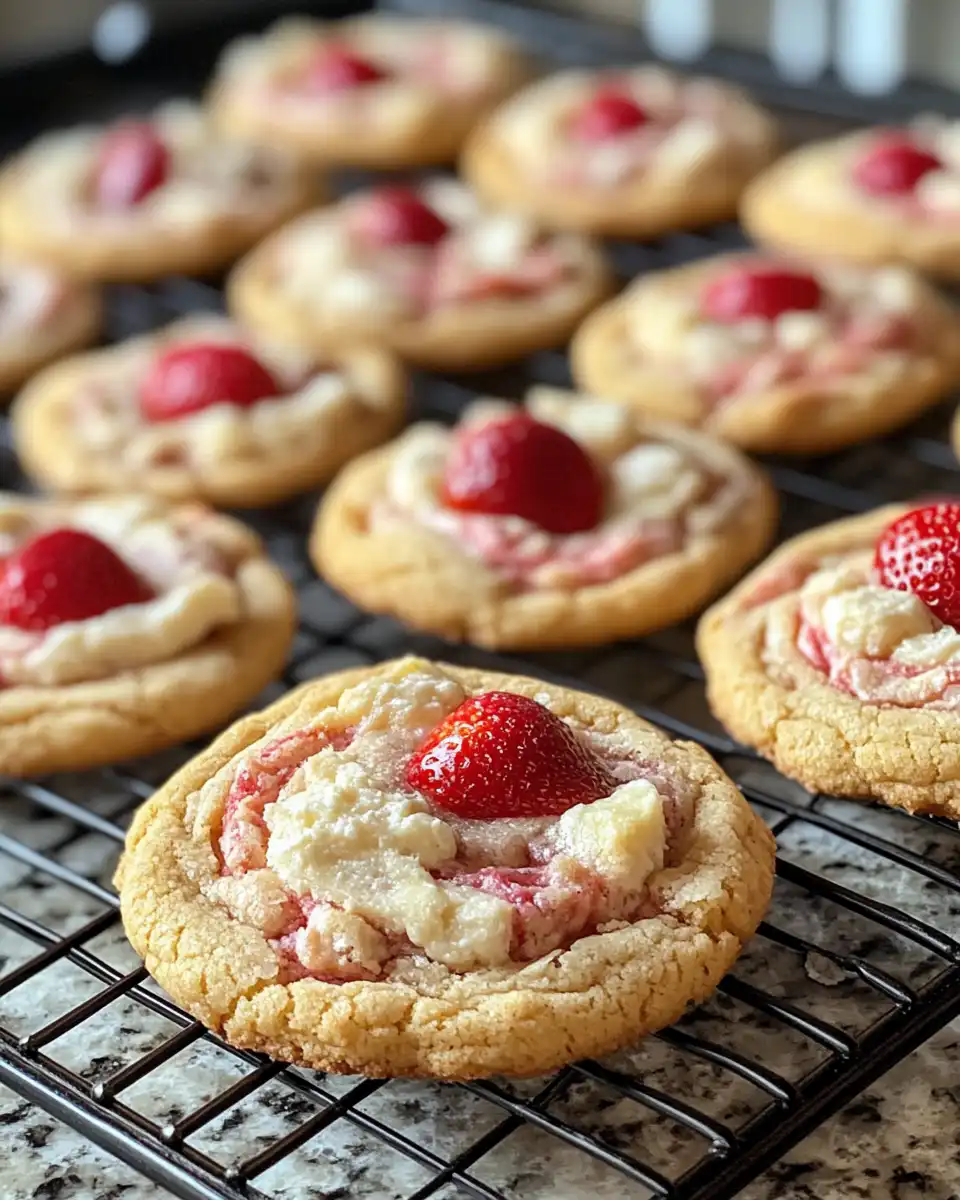 Ingredients for strawberry cheesecake cookies including graham cracker crumbs and cream cheese