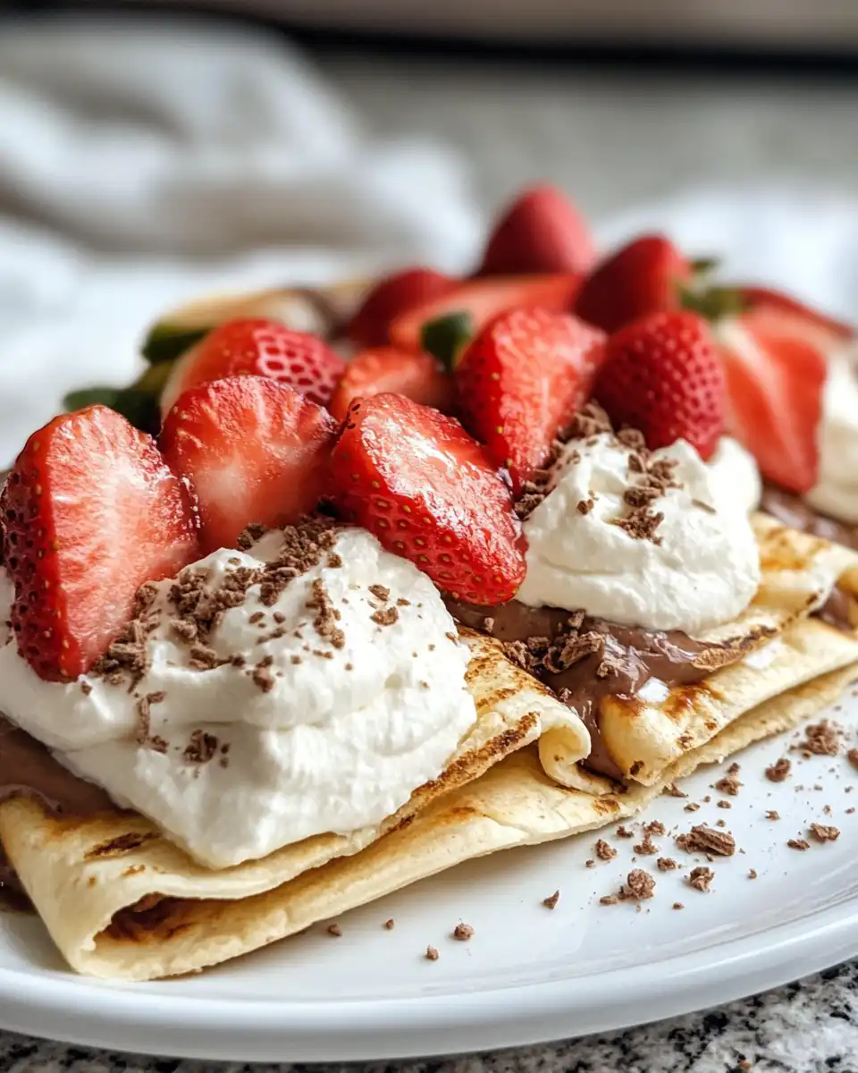 Ingredients for Strawberry Crunch Cheesecake Tacos on display