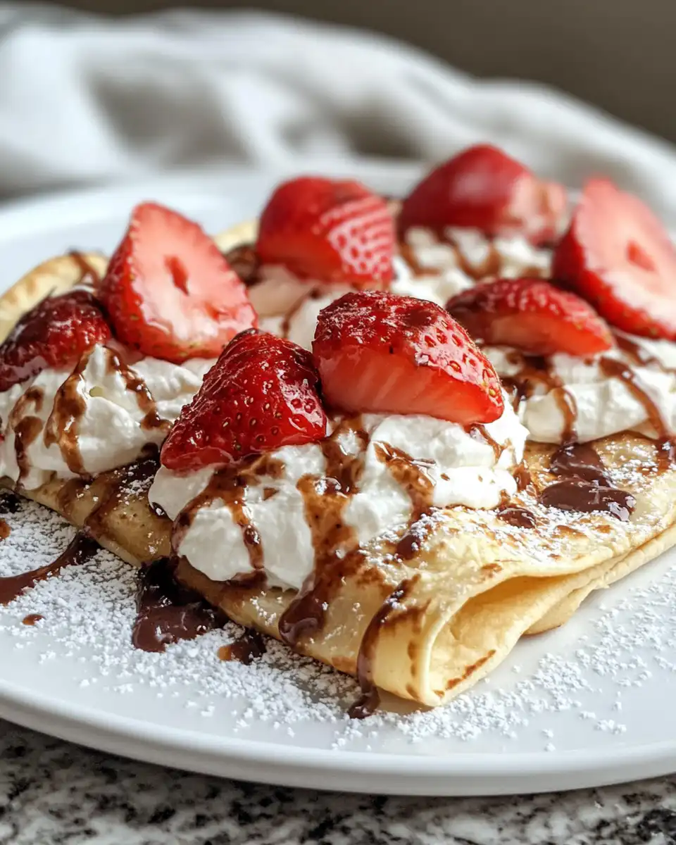 Strawberry Crunch Cheesecake Tacos ready to serve