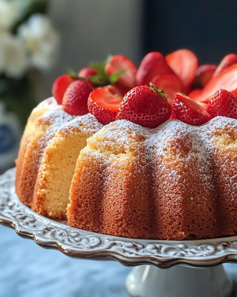 Strawberry pound cake cooking shortcuts