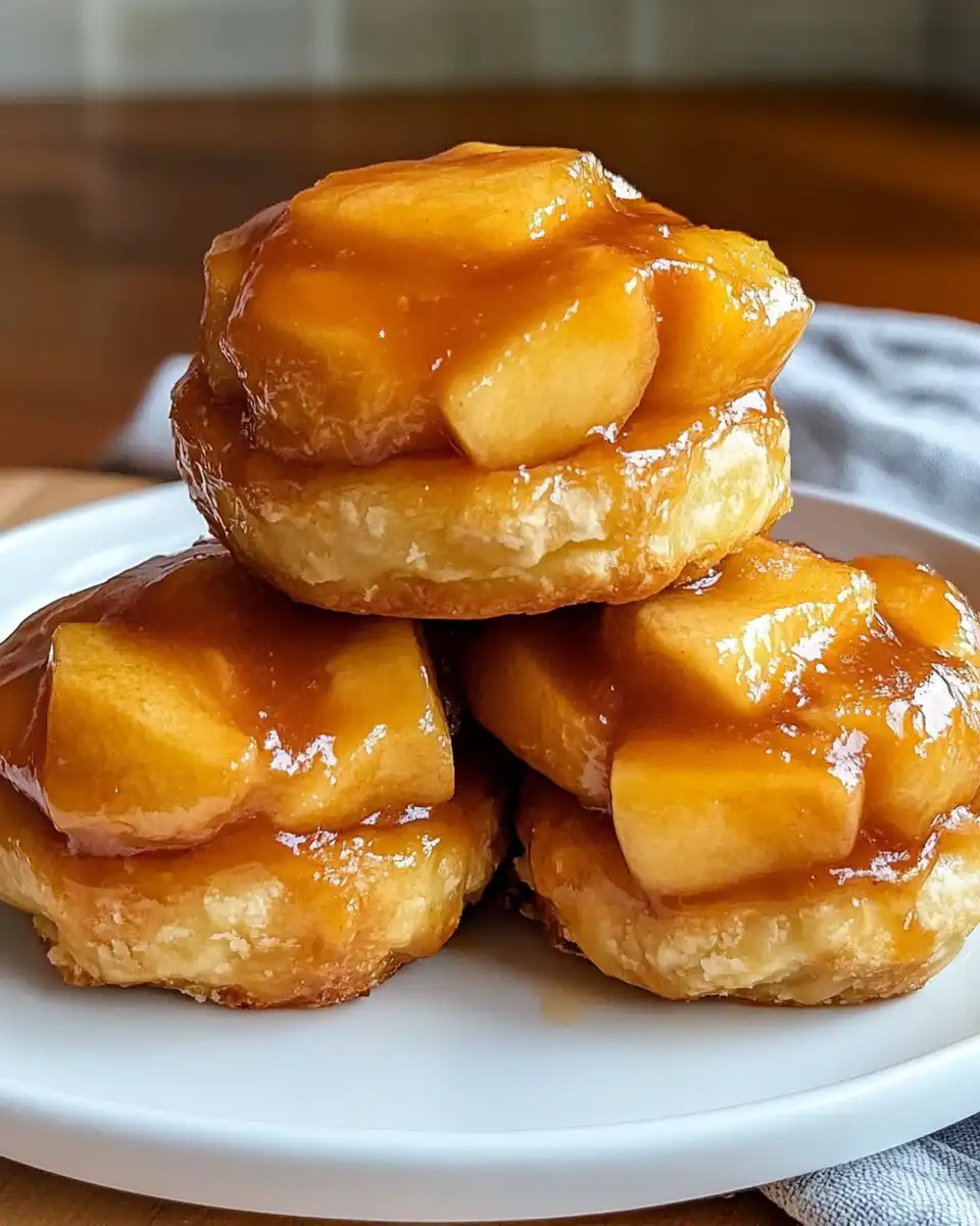 Steam rising from freshly cooked apple pie bombs in an air fryer