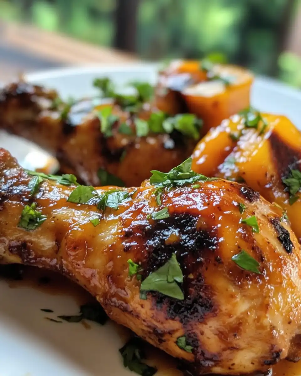 Tender pull of Jalapeno Peach Chicken