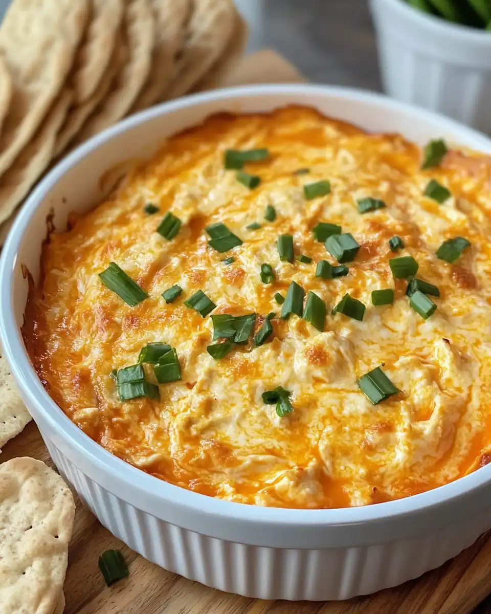 Pressure cooker with creamy buffalo chicken dip cooking inside