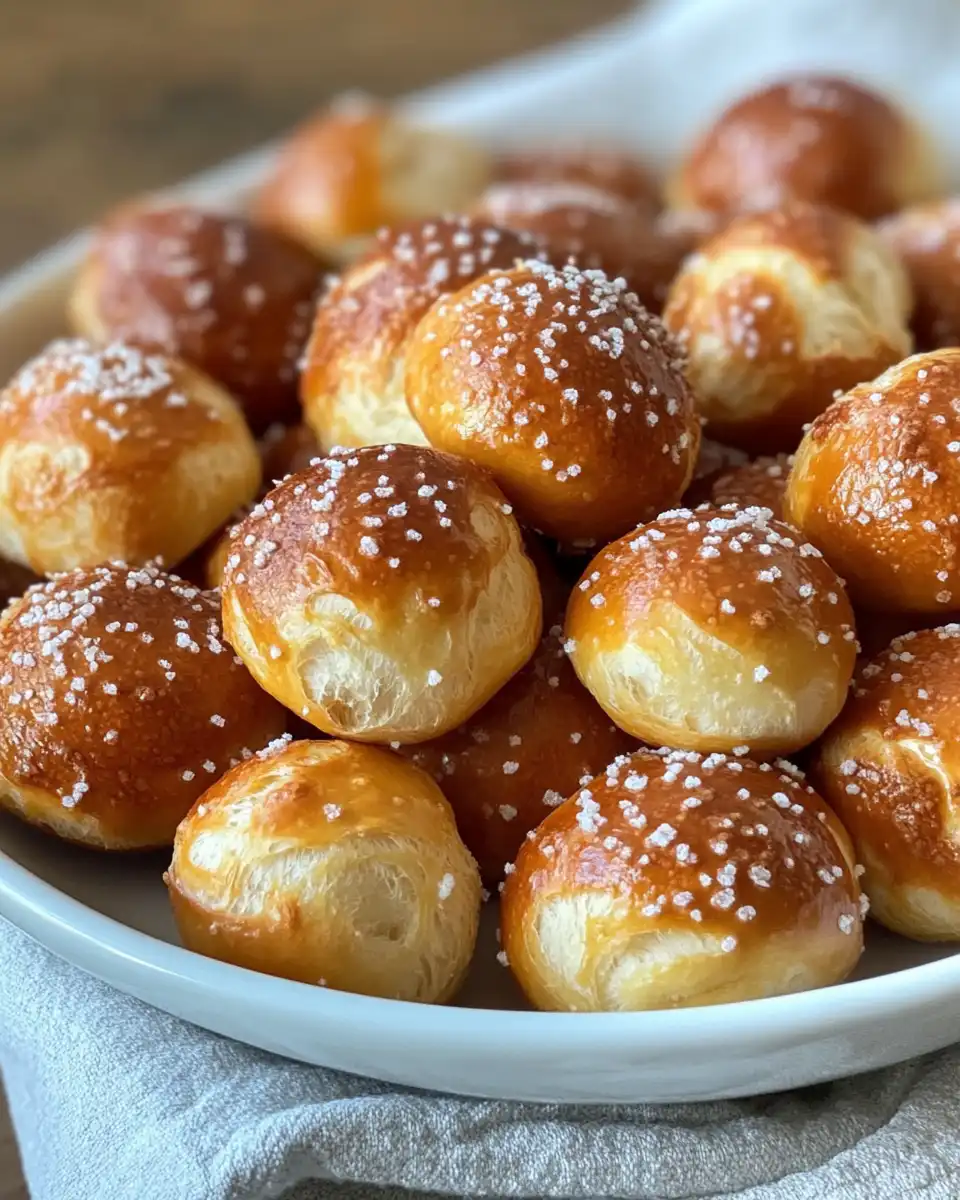 Ingredients measured and ready for making soft pretzel bites