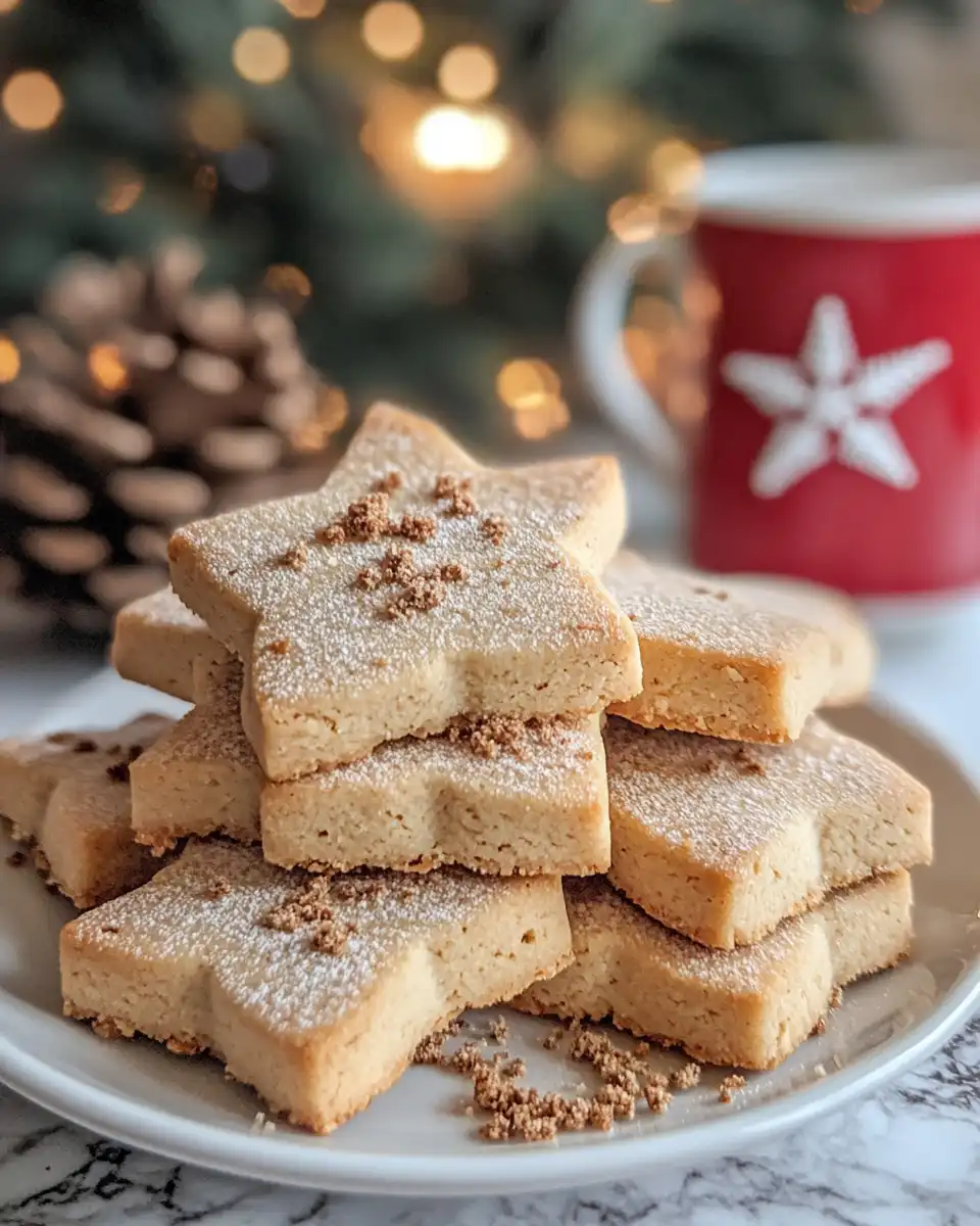 Vanilla chai shortbread cookies fresh and ready in kitchen
