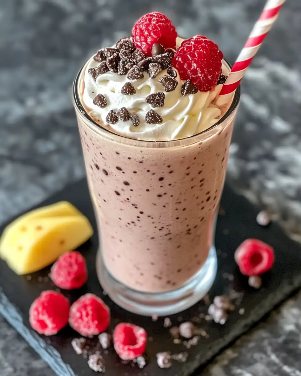Refreshing winter wonderland colada in glass with creamy pineapple banana mix