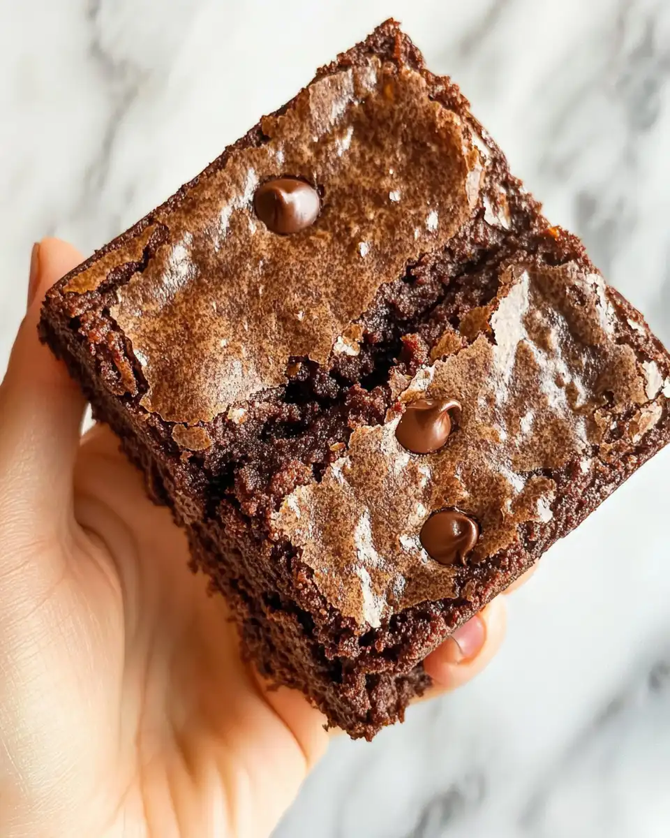 Batter with chocolate chips folded in for Greek yogurt brownies