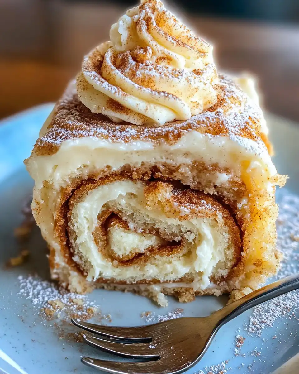 Pouring batter with cinnamon swirl into cake pan