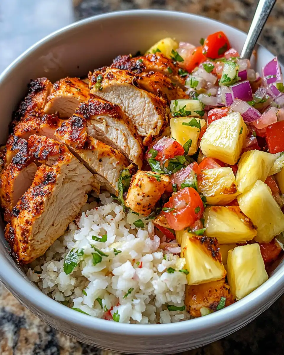Close-up of jerk chicken cooking with steam rising from pressure cooker