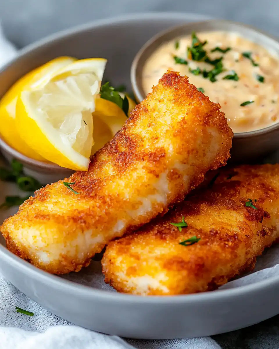 Golden brown cooked salmon patties served with spicy aioli sauce